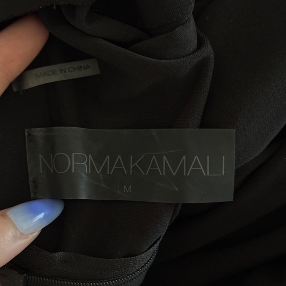 NORMA KAMALI Black Kamali Kulture Shirred Waist Jumpsuit - Picture 9 of 9